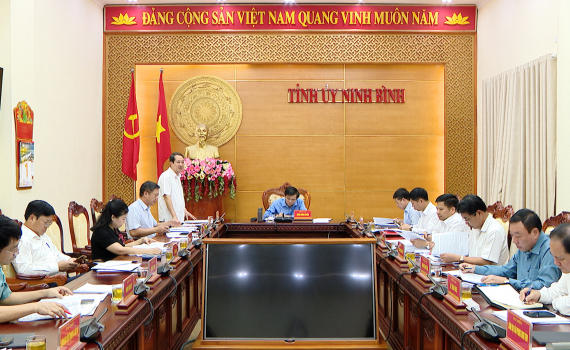 Hội nghị Ban Thường vụ Tỉnh ủy ng&agrave;y 01/10/2024