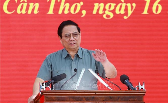 Thủ tướng Phạm Minh Ch&iacute;nh chủ tr&igrave; Hội nghị th&aacute;o gỡ kh&oacute; khăn, th&uacute;c đẩy ph&aacute;t triển hạ tầng Đồng bằng s&ocirc;ng Cửu Long