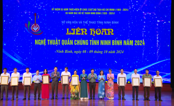 Bế mạc Li&ecirc;n hoan Nghệ thuật quần ch&uacute;ng tỉnh Ninh B&igrave;nh năm 2024
