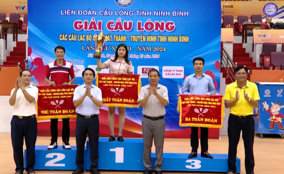 Tổ chức th&agrave;nh c&ocirc;ng Giải cầu l&ocirc;ng c&aacute;c CLB c&uacute;p Ph&aacute;t thanh - Truyền h&igrave;nh tỉnh Ninh B&igrave;nh năm 2024.