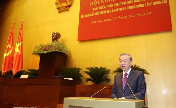 Tổng B&iacute; thư, Chủ tịch nước T&ocirc; L&acirc;m: Thống nhất về tư tưởng v&agrave; h&agrave;nh động, tạo dựng nền tảng mới cho sự ph&aacute;t triển đất nước