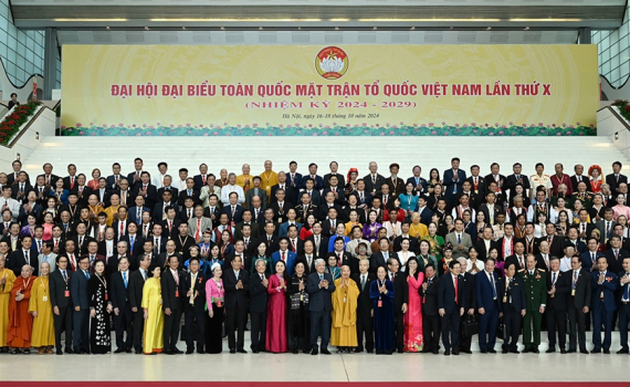 Bế mạc Đại hội đại biểu to&agrave;n quốc Mặt trận Tổ quốc Việt Nam lần thứ X, nhiệm kỳ 2024-2029