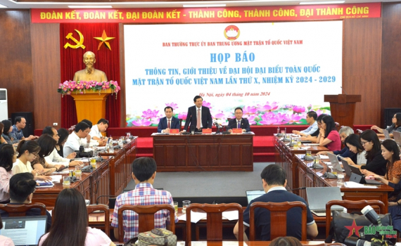Đại hội đại biểu to&agrave;n quốc Mặt trận Tổ quốc Việt Nam lần thứ X sẽ diễn ra từ ng&agrave;y 16-10
