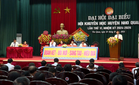 Đại hội đại biểu Hội Khuyến học huyện Nho Quan, nhiệm kỳ 2024 - 2029