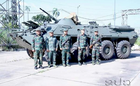 Lực lượng qu&acirc;n đội L&agrave;o bảo đảm an ninh cho Hội nghị cấp cao ASEAN lần thứ 44, 45