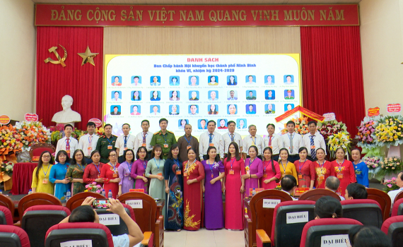 Đại hội đại biểu Hội Khuyến học th&agrave;nh phố Ninh B&igrave;nh nhiệm kỳ 2024 - 2029