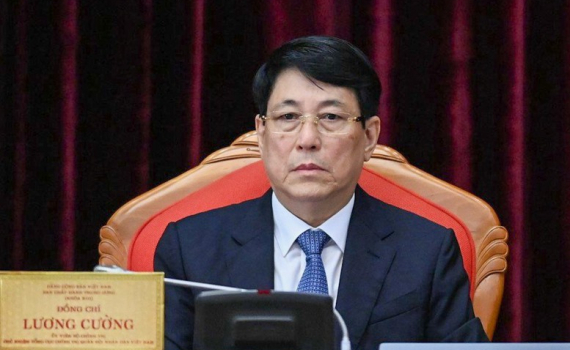 Đồng ch&iacute; Lương Cường, Ủy vi&ecirc;n Bộ Ch&iacute;nh trị, Thường trực Ban B&iacute; thư được bầu l&agrave;m Chủ tịch nước