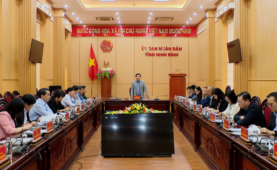 R&agrave; so&aacute;t tiến độ tổ chức Festival Ninh B&igrave;nh lần thứ III năm 2024 