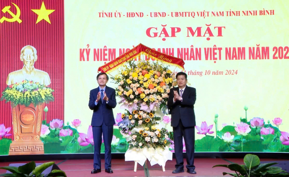 Ninh B&igrave;nh gặp mặt kỷ niệm ng&agrave;y Doanh nh&acirc;n Việt Nam năm 2024