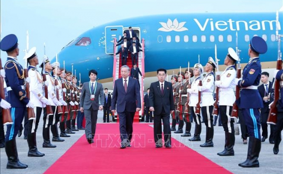 Tổng B&iacute; thư T&ocirc; L&acirc;m bắt đầu thăm cấp Nh&agrave; nước tới Triều Ti&ecirc;n