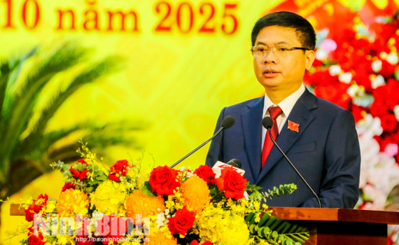 Diễn văn khai mạc Đại hội đại biểu Đảng bộ tỉnh Ninh B&igrave;nh lần thứ I, nhiệm kỳ 2025 - 2030