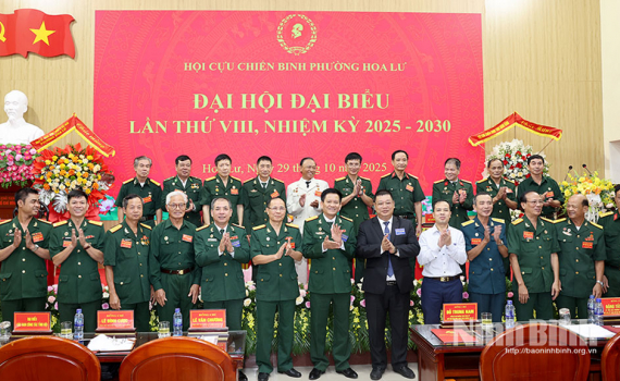 Đại hội đại biểu Hội Cựu chiến binh phường Hoa Lư nhiệm kỳ 2025-2030