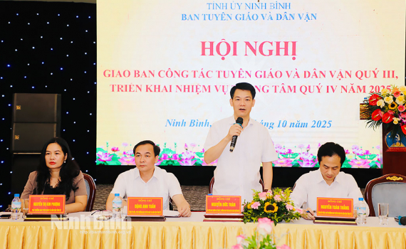 Triển khai nhiệm vụ trọng t&acirc;m c&ocirc;ng t&aacute;c Tuy&ecirc;n gi&aacute;o v&agrave; D&acirc;n vận qu&yacute; IV