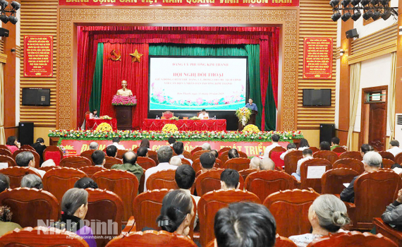 Phường Kim Thanh tổ chức đối thoại giữa người đứng đầu cấp ủy, ch&iacute;nh quyền với nh&acirc;n d&acirc;n