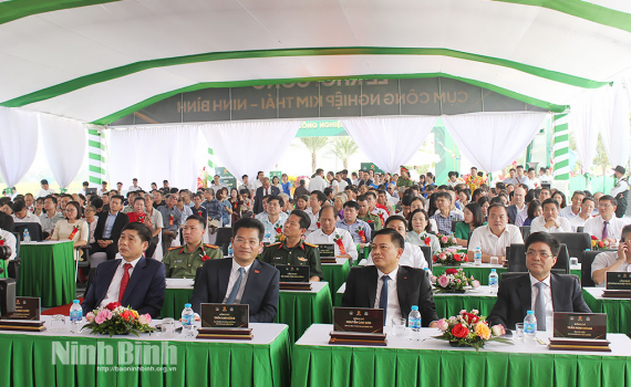 Khởi c&ocirc;ng dự &aacute;n đầu tư x&acirc;y dựng hạ tầng Cụm C&ocirc;ng nghiệp Kim Th&aacute;i, x&atilde; Vụ Bản