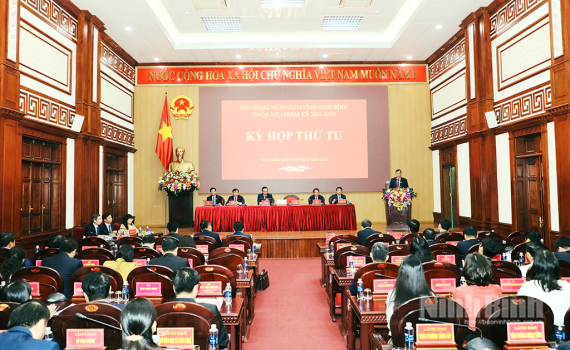 Kỳ họp thứ tư, HĐND tỉnh Ninh B&igrave;nh kh&oacute;a XV, nhiệm kỳ 2021-2026: Xem x&eacute;t, quyết định nhiều nội dung quan trọng