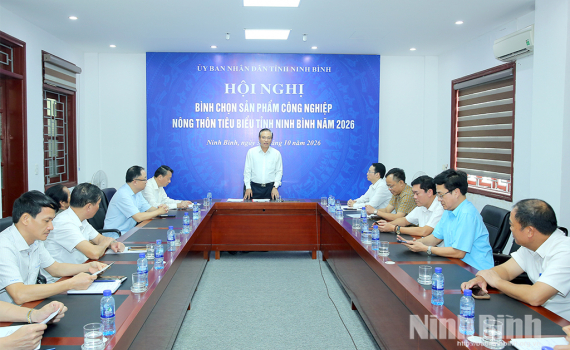 Hội nghị b&igrave;nh chọn sản phẩm c&ocirc;ng nghiệp n&ocirc;ng th&ocirc;n ti&ecirc;u biểu tỉnh Ninh B&igrave;nh năm 2026