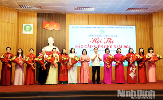 Hội Li&ecirc;n hiệp Phụ nữ tỉnh tổ chức Hội thi B&aacute;o c&aacute;o vi&ecirc;n giỏi năm 2026