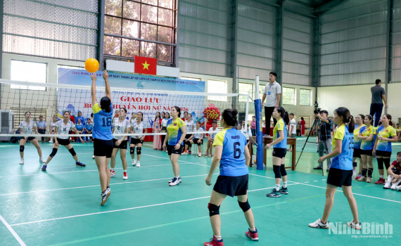 Giao lưu b&oacute;ng chuyền hơi nữ cấp tỉnh năm 2026