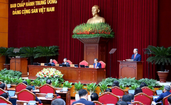 Ng&agrave;y l&agrave;m việc thứ nhất Hội nghị lần thứ tư Ban Chấp h&agrave;nh Trung ương Đảng kh&oacute;a XIV