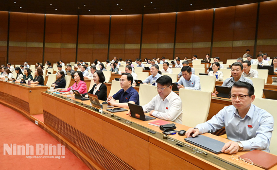 Đo&agrave;n ĐBQH tỉnh Ninh B&igrave;nh g&oacute;p &yacute; c&aacute;c dự &aacute;n Luật Đấu gi&aacute; t&agrave;i sản, Luật Luật sư v&agrave; Luật Nu&ocirc;i con nu&ocirc;i