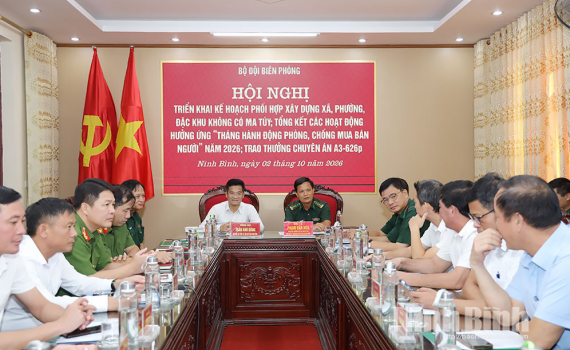Triển khai kế hoạch phối hợp x&acirc;y dựng x&atilde;, phường, đặc khu kh&ocirc;ng c&oacute; ma t&uacute;y ở khu vực bi&ecirc;n giới, v&ugrave;ng biển