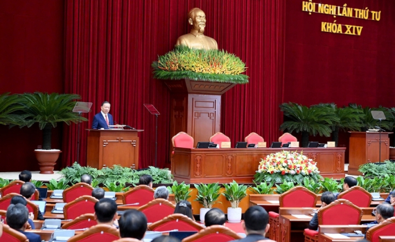 Th&ocirc;ng b&aacute;o Hội nghị lần thứ tư Ban Chấp h&agrave;nh Trung ương Đảng kh&oacute;a XIV