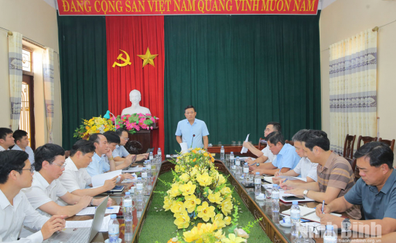 Kiểm điểm tiến độ giải ph&oacute;ng mặt bằng v&agrave; giải ng&acirc;n vốn đầu tư c&ocirc;ng Dự &aacute;n x&acirc;y dựng cầu Ninh Cường