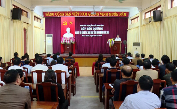 Bồi dưỡng nghiệp vụ c&ocirc;ng t&aacute;c d&acirc;n vận