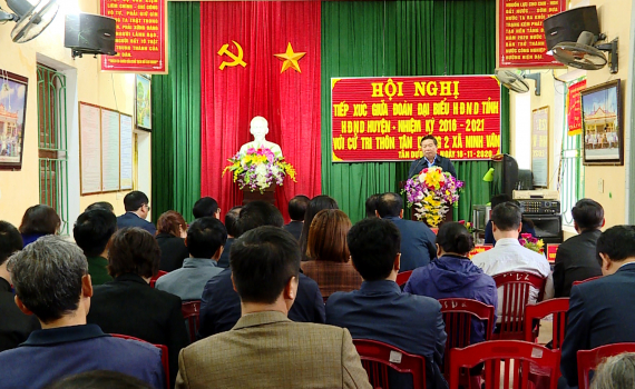 Đại biểu HĐND tỉnh tiếp x&uacute;c cử tri x&atilde; Ninh V&acirc;n