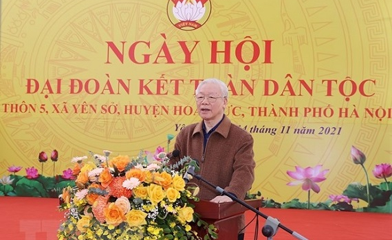 Tổng B&iacute; thư Nguyễn Ph&uacute; Trọng: Phấn đấu x&acirc;y dựng tất cả c&aacute;c khu d&acirc;n cư trong to&agrave;n th&agrave;nh phố H&agrave; Nội ng&agrave;y c&agrave;ng gi&agrave;u đẹp