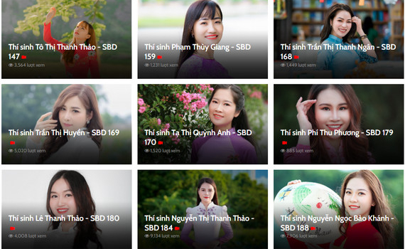 Danh s&aacute;ch th&iacute; sinh v&agrave;o V&ograve;ng chung kết Cuộc thi ảnh "Người đẹp &aacute;o d&agrave;i NBTV 2021"