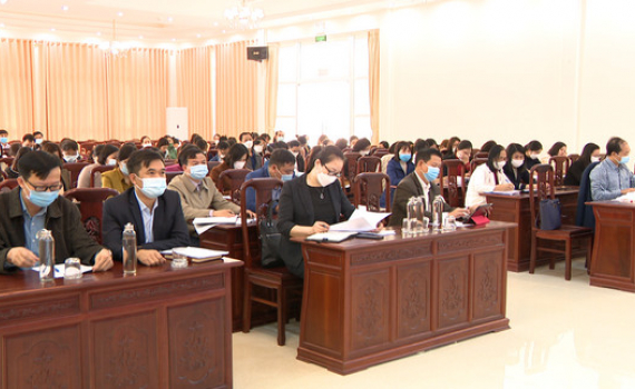 Sở LĐTB&XH tập huấn ch&iacute;nh s&aacute;ch trợ gi&uacute;p x&atilde; hội v&agrave; người c&oacute; c&ocirc;ng