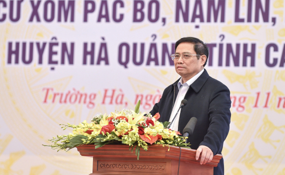 Thủ tướng Phạm Minh Ch&iacute;nh: Tất cả dựa v&agrave;o d&acirc;n, v&igrave; hạnh ph&uacute;c, ấm no của nh&acirc;n d&acirc;n