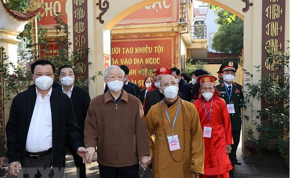 Tổng B&iacute; thư Nguyễn Ph&uacute; Trọng: Ng&agrave;y hội Đại đo&agrave;n kết to&agrave;n d&acirc;n tộc ph&aacute;t huy quyền l&agrave;m chủ của nh&acirc;n d&acirc;n