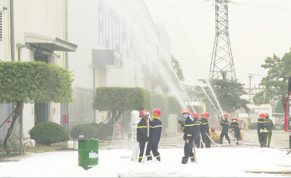 Diễn tập phương &aacute;n chữa ch&aacute;y v&agrave; cứu nạn cứu hộ cấp tỉnh