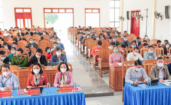 Đại biểu Quốc hội, đại biểu HĐND tỉnh tiếp x&uacute;c cử tri huyện Nho Quan