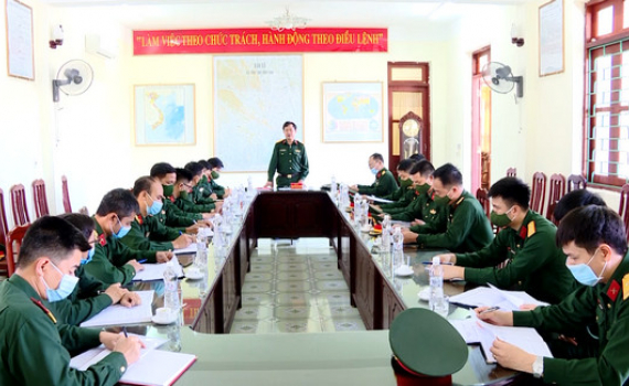 Bộ CHQS tỉnh kiểm tra c&ocirc;ng t&aacute;c qu&acirc;n sự, quốc ph&ograve;ng tại Trung đo&agrave;n 855