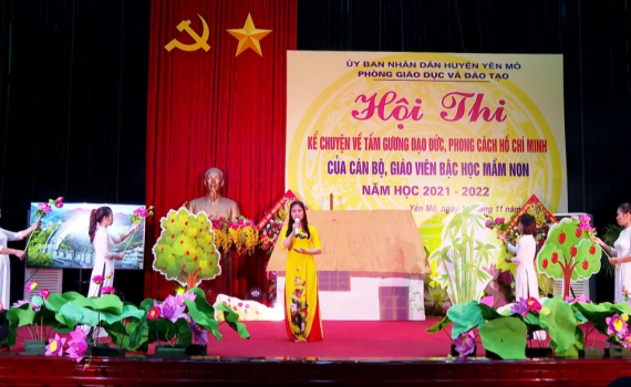 Hội thi kể về tấm gương đạo đức, phong c&aacute;ch Hồ Ch&iacute; Minh