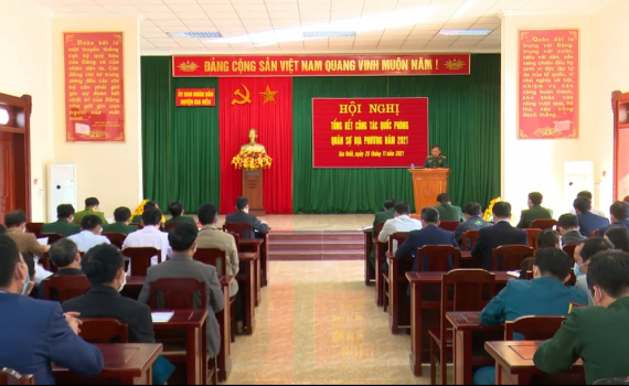 Gia Viễn tổng kết c&ocirc;ng t&aacute;c quốc ph&ograve;ng, qu&acirc;n sự địa phương 2021