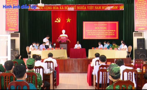 Kim Sơn tổ chức diễn tập chiến đấu ph&ograve;ng thủ cấp x&atilde; năm 2021