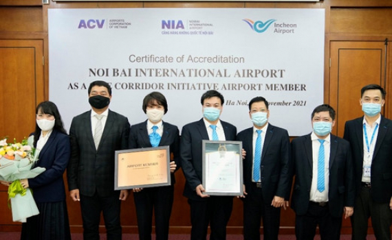S&acirc;n bay Nội B&agrave;i được chứng nhận quốc tế về an to&agrave;n ph&ograve;ng dịch Covid-19