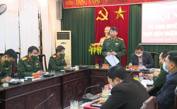 Đảng ủy Qu&acirc;n sự Y&ecirc;n Kh&aacute;nh, Gia Viễn ra nghị quyết l&atilde;nh đạo thực hiện nhiệm vụ năm 2022