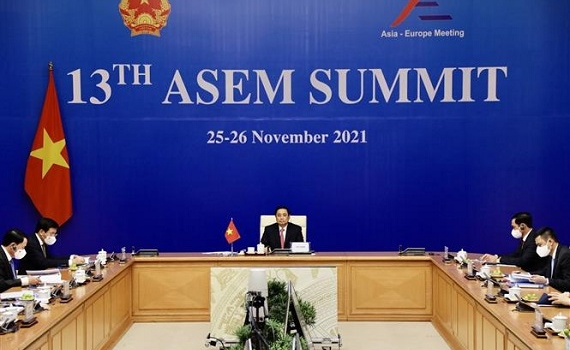 Thủ tướng Phạm Minh Ch&iacute;nh n&ecirc;u bốn đề xuất tăng cường hợp t&aacute;c giữa c&aacute;c nước &Aacute; - &Acirc;u