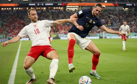 Kết quả World Cup 2022 Ph&aacute;p v&agrave; Đan Mạch: Ph&aacute;p l&agrave; đội đầu ti&ecirc;n v&agrave;o v&ograve;ng 1/8