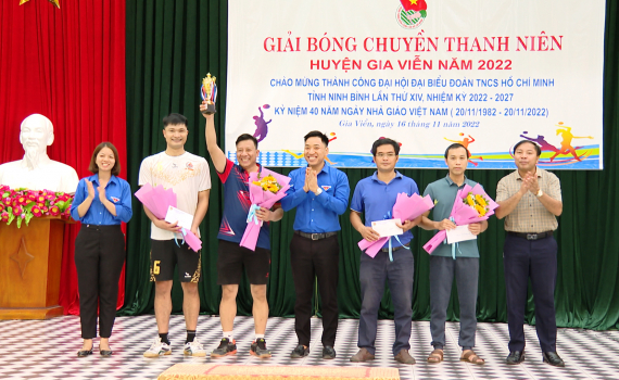 Giải b&oacute;ng chuyền Thanh ni&ecirc;n huyện Gia Viễn năm 2022