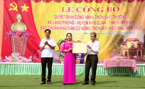 Th&ocirc;n S&agrave;o Thượng, x&atilde; Lạng Phong ho&agrave;n th&agrave;nh x&acirc;y dựng n&ocirc;ng th&ocirc;n mới kiểu mẫu 