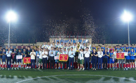 Bế mạc Giải b&oacute;ng đ&aacute; Thanh ni&ecirc;n huyện Nho Quan năm 2022 