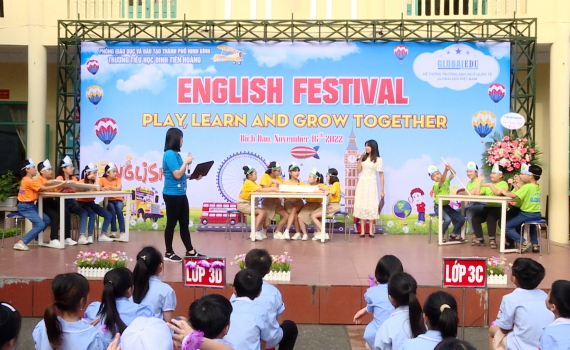 Ng&agrave;y hội Tiếng Anh &ldquo;English festival" tại Trường Tiểu học Đinh Ti&ecirc;n Ho&agrave;ng