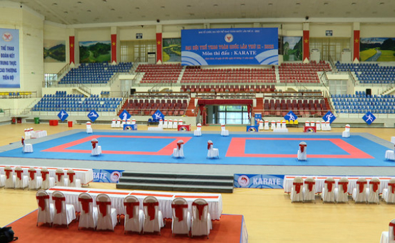 Sẵn s&agrave;ng khai mạc m&ocirc;n Karate của Đại hội Thể thao to&agrave;n quốc